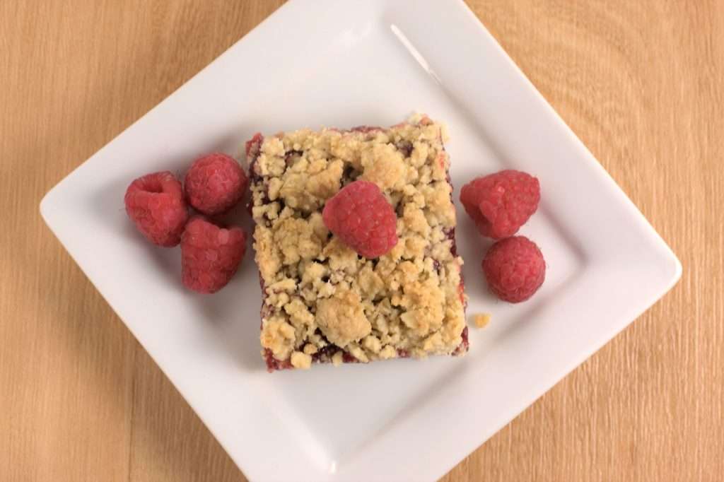 raspberry fruit and oat bars