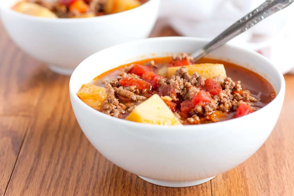 hamburger soup ready to eat