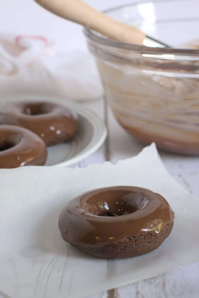 baked chocolate donuts