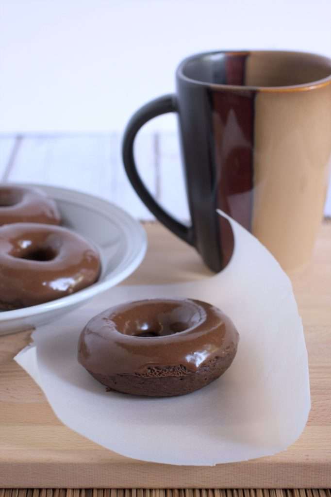 baked chocolate donuts